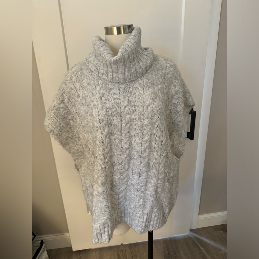 Gray Joie Turtleneck Sweater Vest